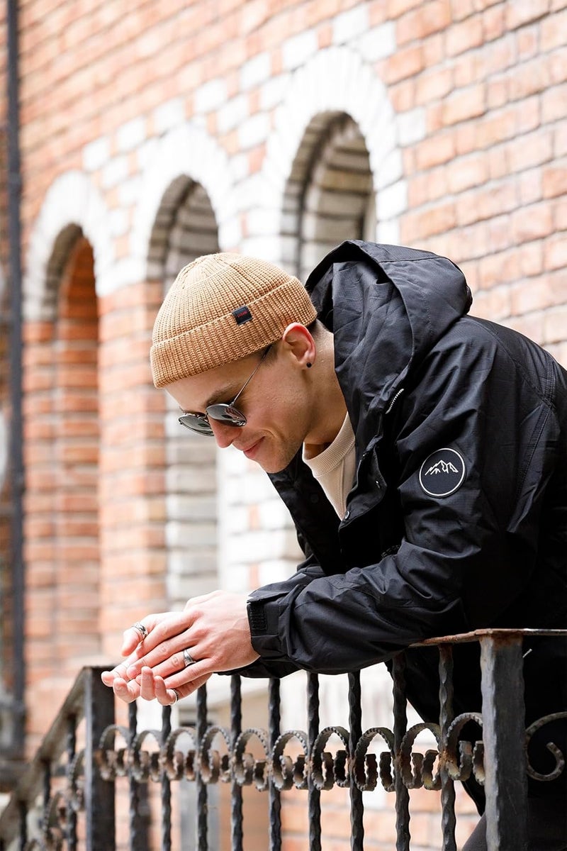 DASMINI Fisherman Beanie Hats for Men Women,Knit Trawler Skull Cap,Watch Cap,Spring Fall Winter Warm Short Hats - Image 3